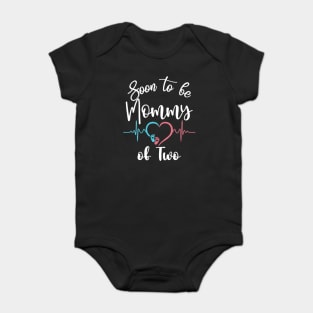 Soon To Be Mommy Of Two Pregnancy Announcement Baby Bodysuit